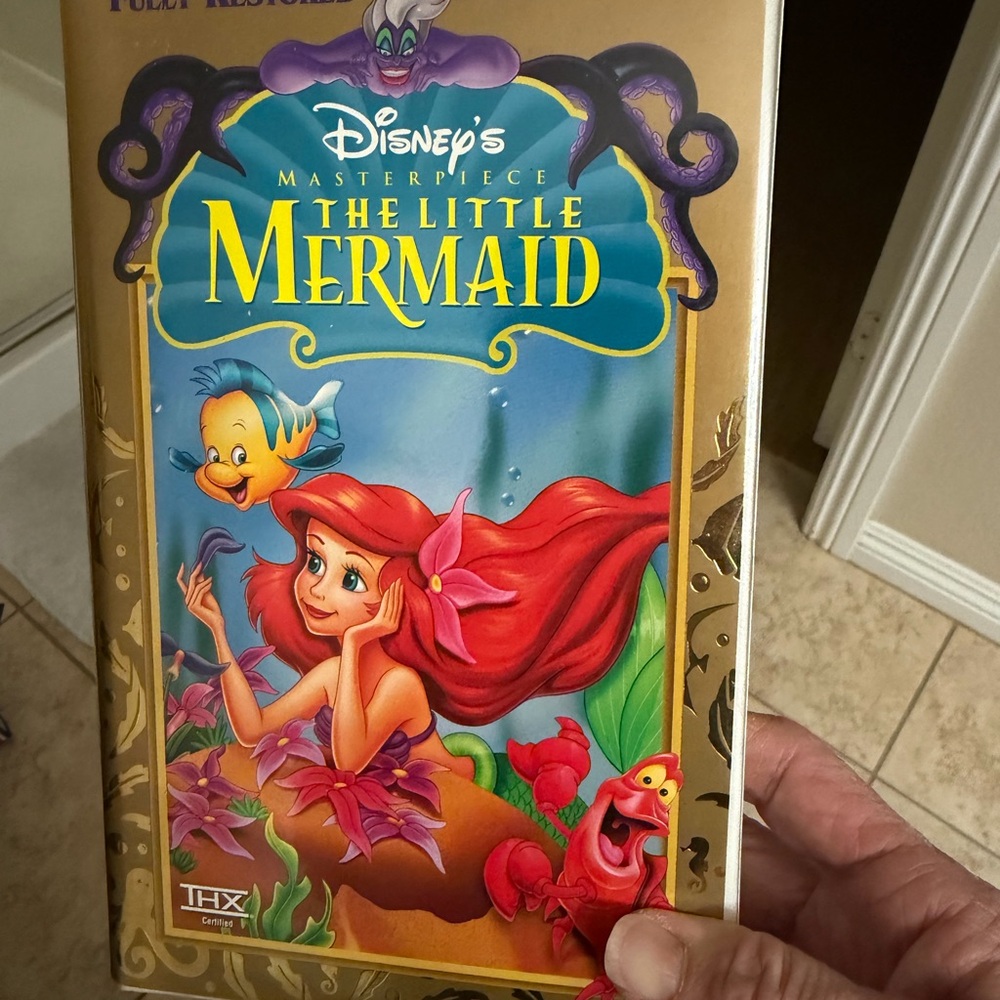Vintage Disney Masterpiece The Little Mermaid VHS with Vibrant Colors